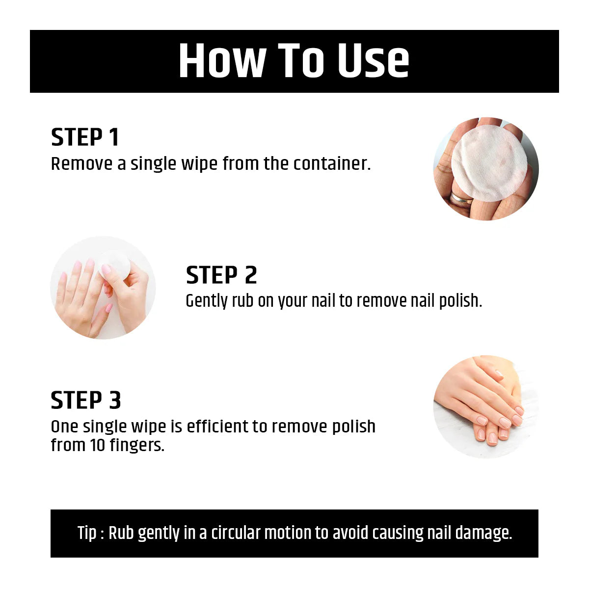 INSIGHT Nail Polish Remover Wipes - 40