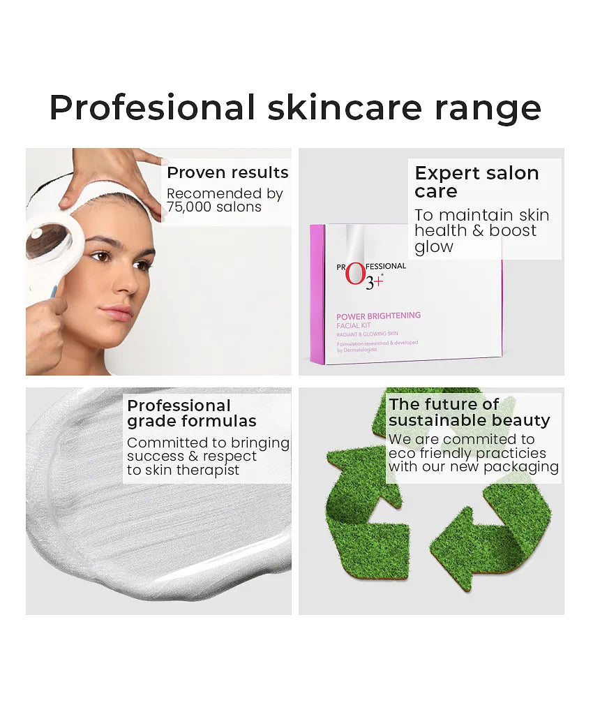 O3+ Power Brightening Facial Kit For Dull & Uneven Skin