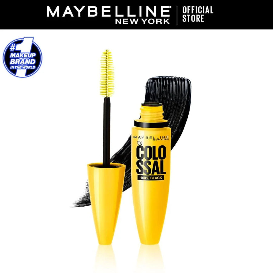 Maybelline New York The Colossal Volumizing Waterproof Mascara, Lasts Up To 12H - Black