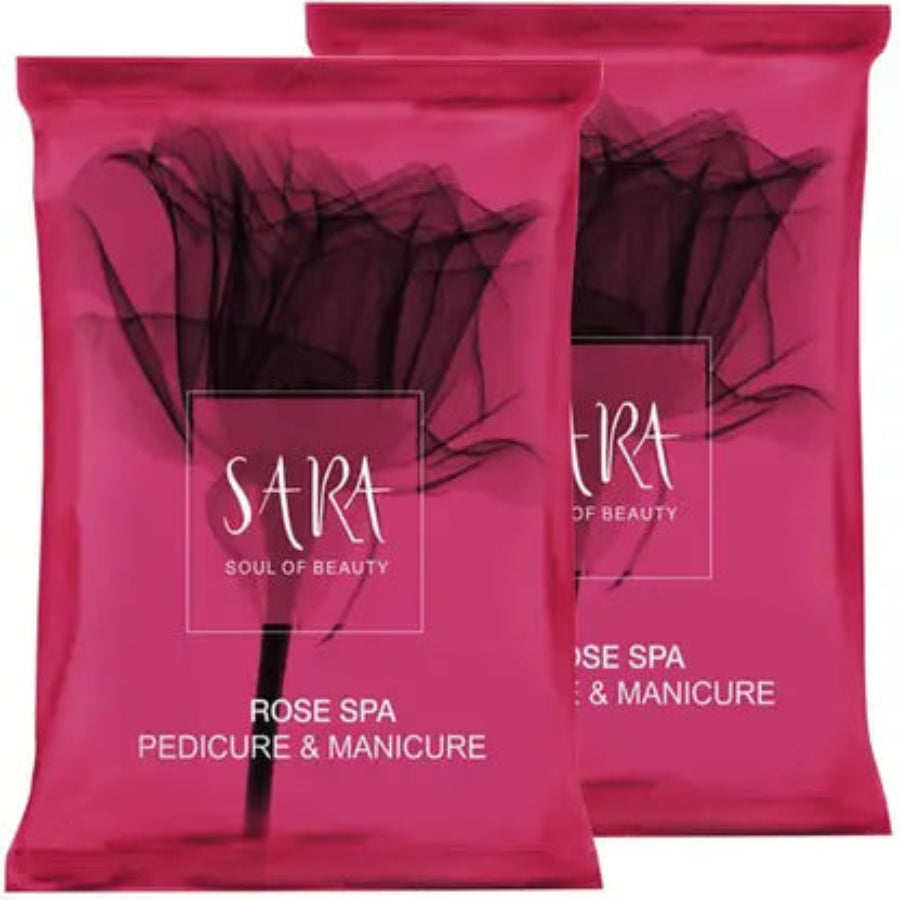 Sara Rose Pedicure Manicure Kit for All Skin Type, Infused with Botanical Extracts for Soft, Healthy Skin