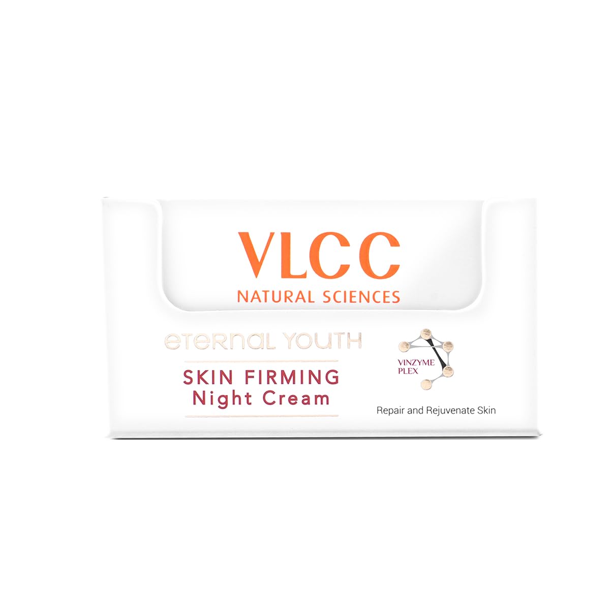 VLCC Eternal Youth Skin Firming Night Cream - 50g | Tightens and Firms Skin | All Night Repair Cream | Minimizes Signs of Ageing | Skin Repairment | With Vinzyme Plex, Niacinamide, Vitamin E.