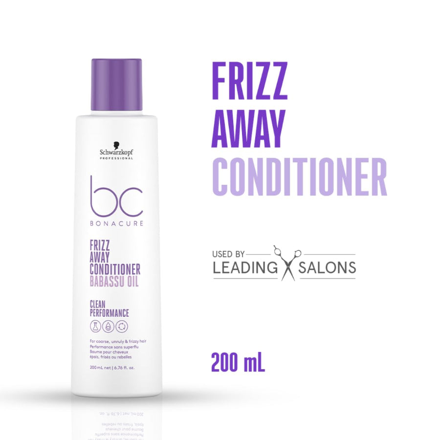 Schwarzkopf Professional Bonacure Frizz Away Fresh Conditioner With Babassu Oil-200 Ml,1 Count
