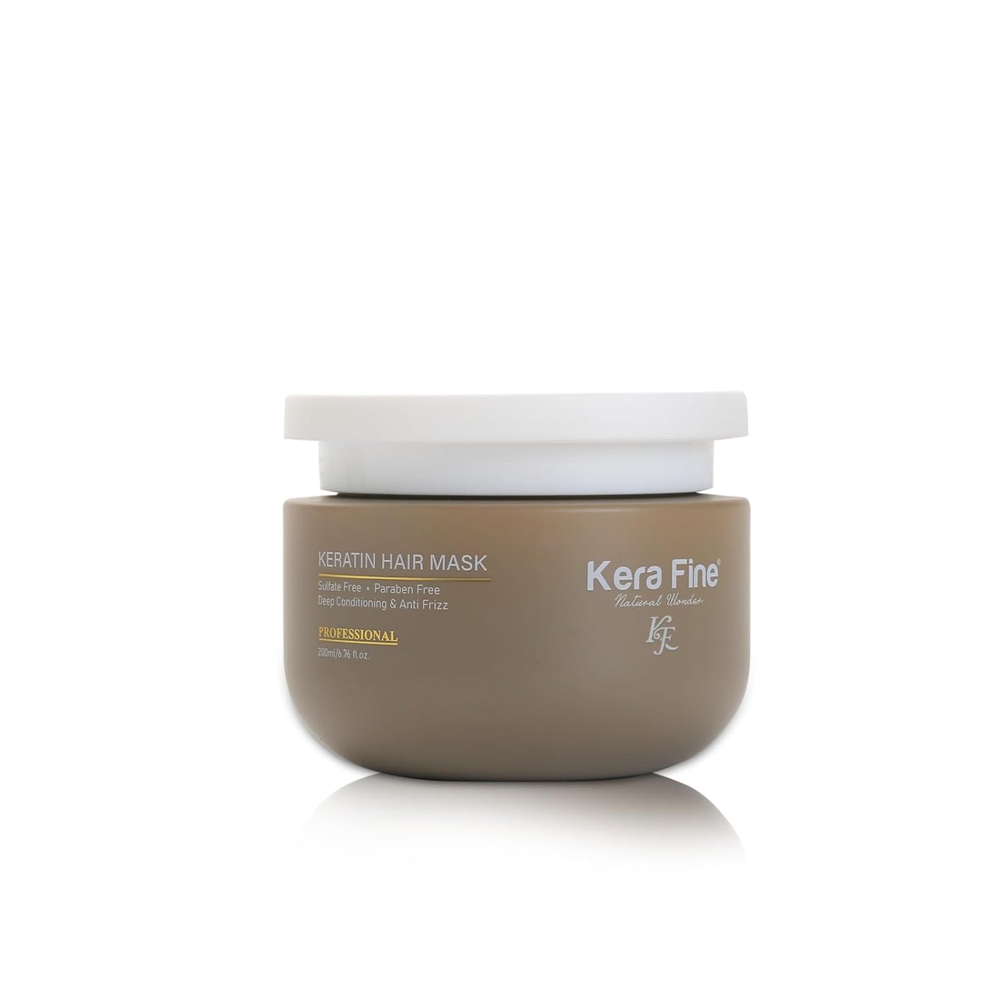 KERA FINE KF Keratin Hair Mask | 200ml | Sulfate Free, All Hair Types, Paraben Free | Deep Conditioning & Anti Frizz | Professional., 1 Count