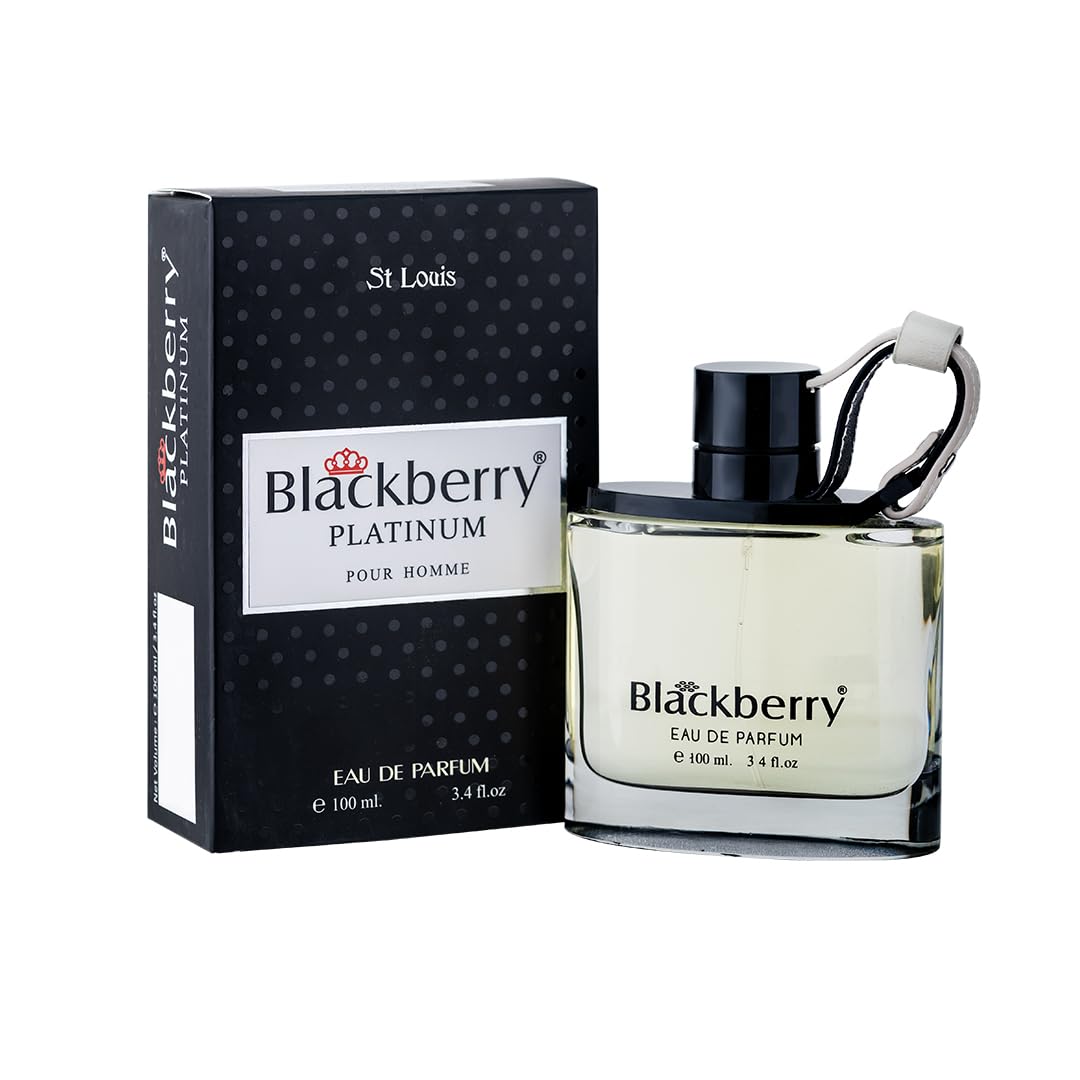 St Louis Parfum | For Men & Women I Long-Lasting Fragrance | Ideal Gift for Birthdays, Anniversaries & Special Occasions | All-Season Unisex Perfume | 100ml (Blackberry Platinum 100ml)