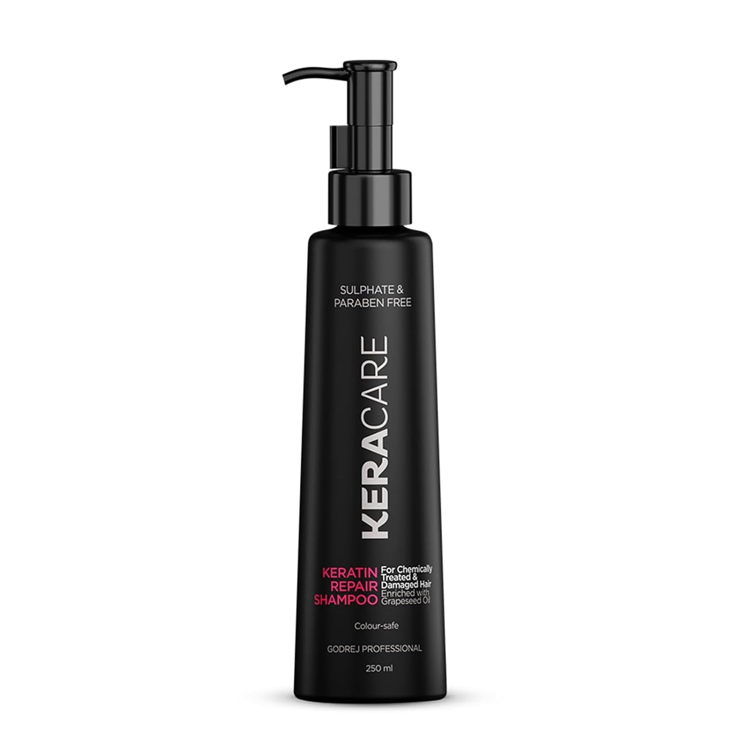 Godrej Professional Keracare Repair Shampoo (250ml) | Sulphate-Free | For Chemically Treated Hair | with Grapeseed Oil