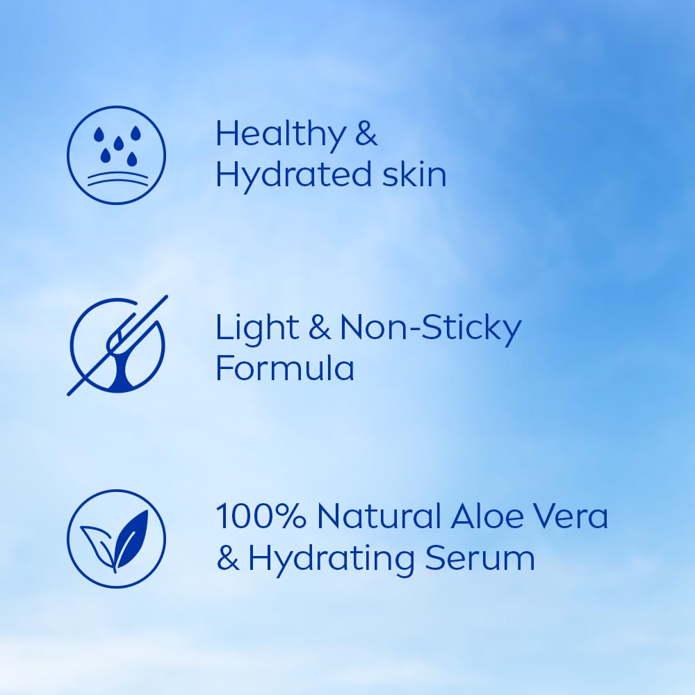 NIVEA Aloe Hydration Body Lotion 600 ml | 48 H Moisturization | Refreshing Hydration | Non Sticky Feel | With Goodness of Aloe Vera For Instant Hydration In Summer | For Men & Women