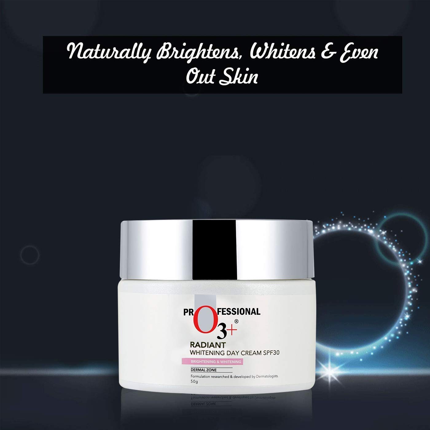 O3+ Radiant Day Cream SPF 30 | For Glowing, Even Skin Tone | Moisturises & Protects All Skin Types 50g