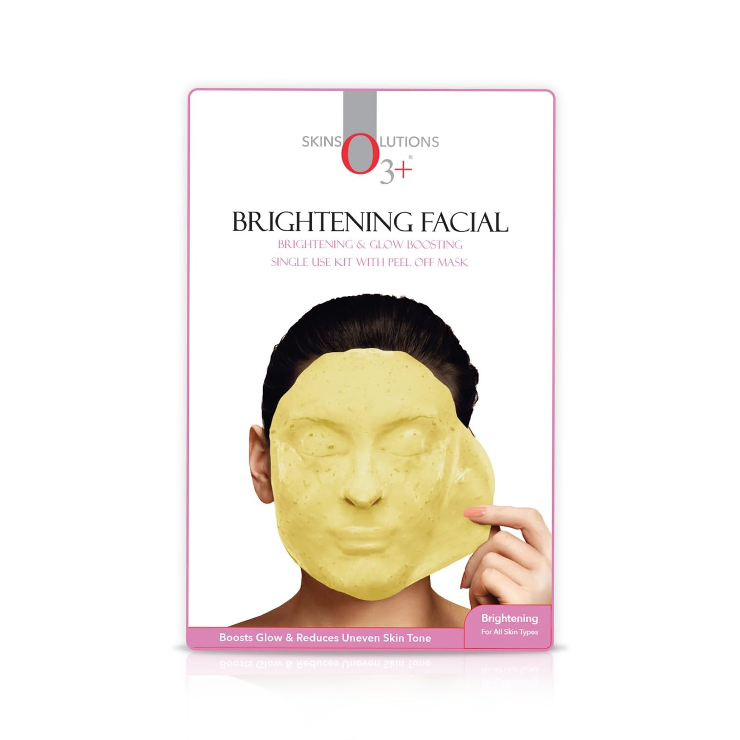 O3+ Brightening Facial Kit Includes Milk Wash, Microderma Brasion, Brightening Cream and Peel Off Mask (45g)