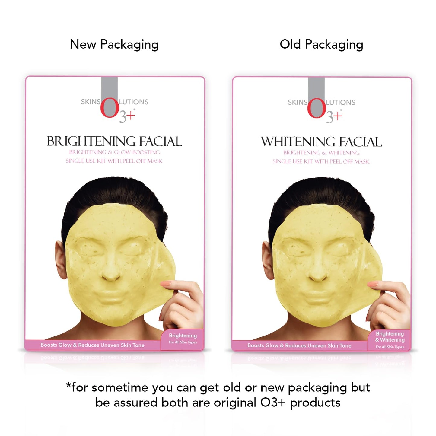 O3+ Brightening Facial Kit Includes Milk Wash, Microderma Brasion, Brightening Cream and Peel Off Mask (45g)