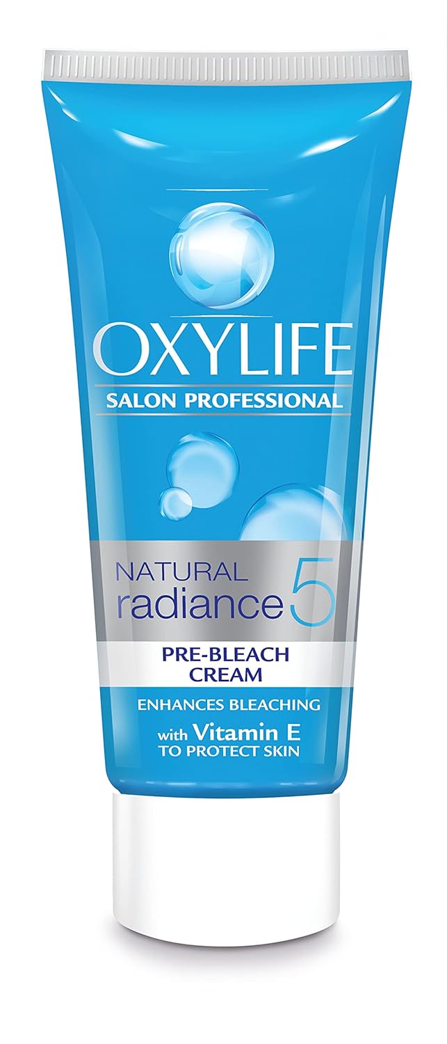 Oxylife Salon Professional Natural Radiance 5 Crème Bleach, 310g (x2 Gulabari Rose Water, 59ml) With Oxysphere Technology For Radiant & Even Skin Tone, Vitamin E & Glycerine, Fights 5 Skin Problems