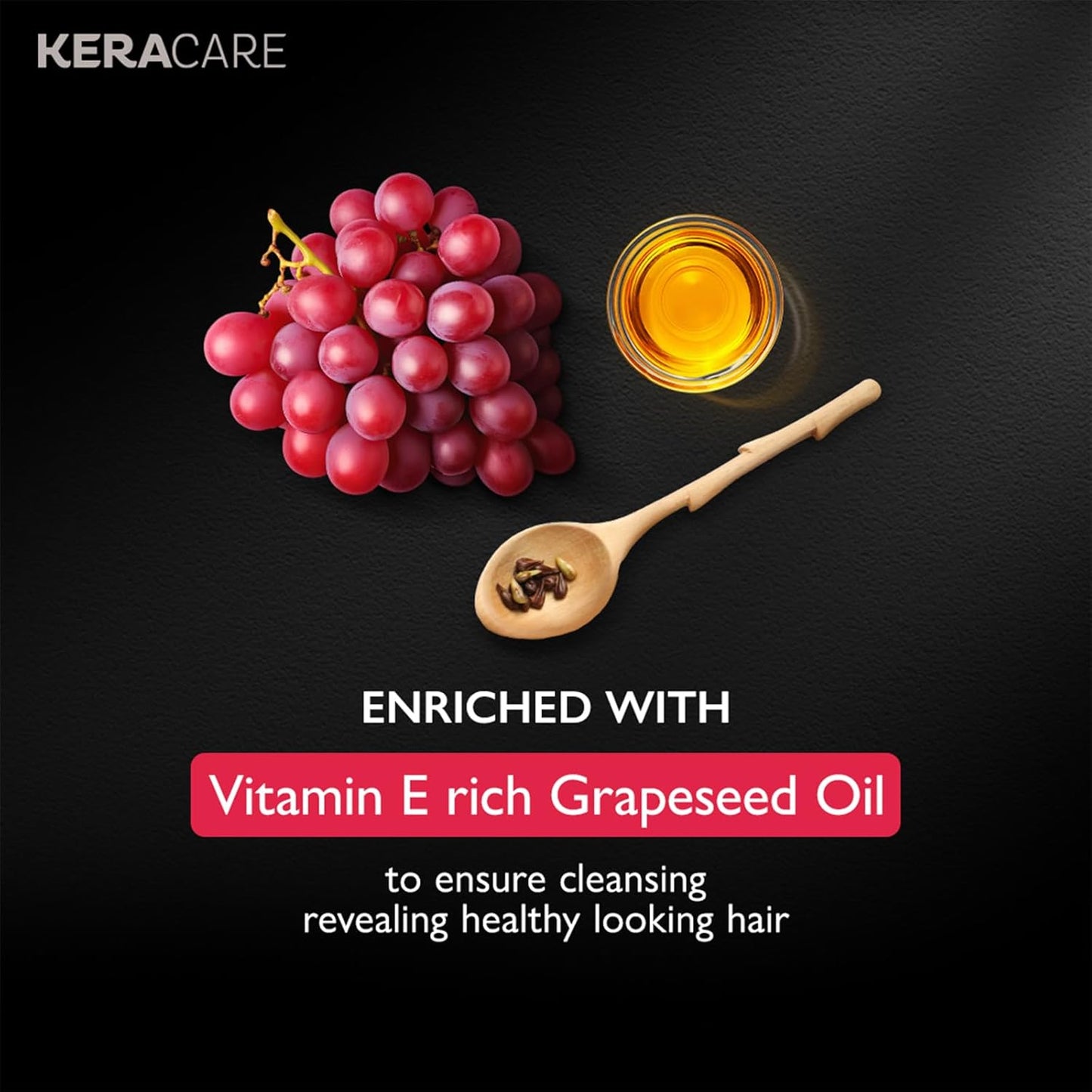Godrej Professional Keracare Repair Shampoo (250ml) | Sulphate-Free | For Chemically Treated Hair | with Grapeseed Oil