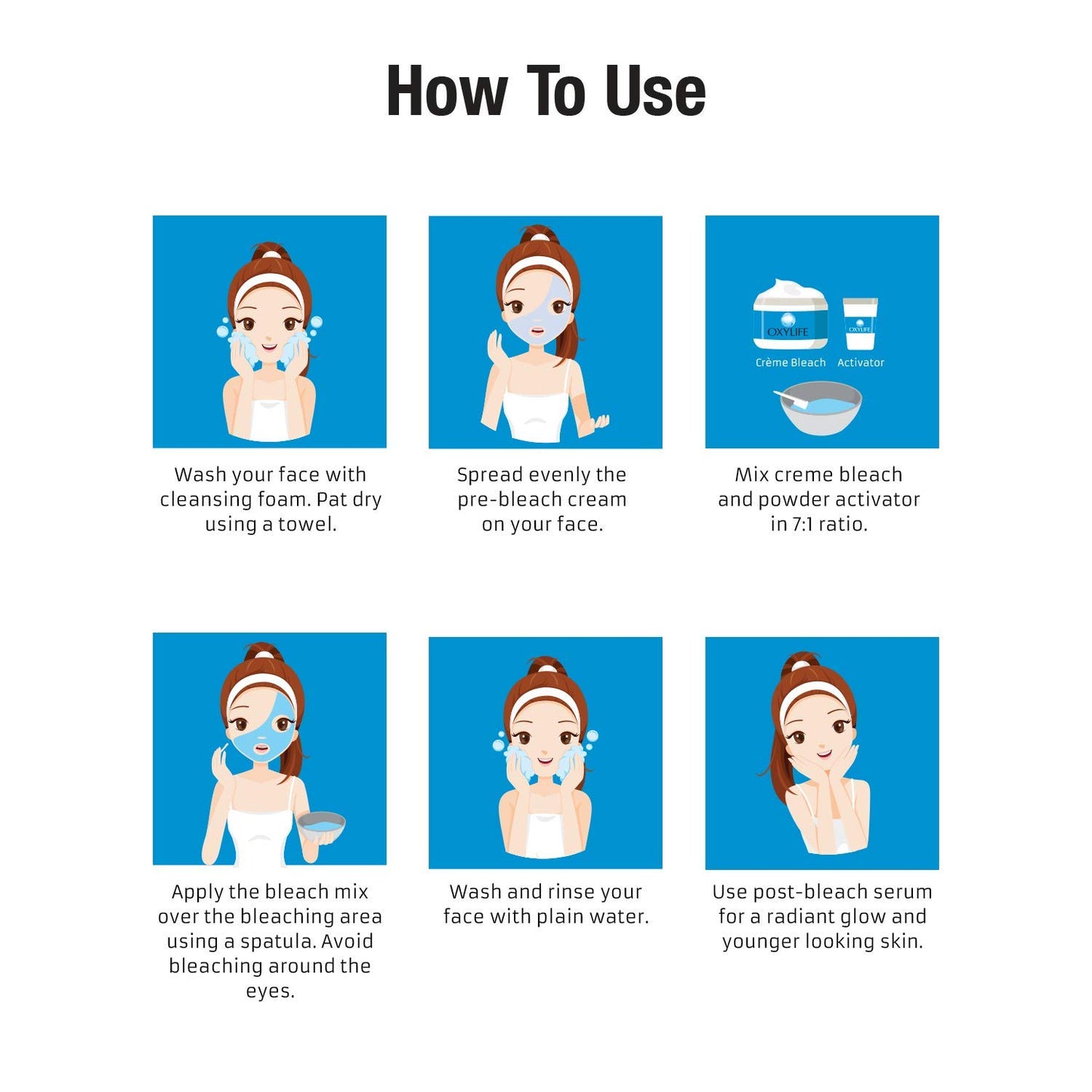 Oxylife Salon Professional Natural Radiance 5 Crème Bleach, 310g (x2 Gulabari Rose Water, 59ml) With Oxysphere Technology For Radiant & Even Skin Tone, Vitamin E & Glycerine, Fights 5 Skin Problems