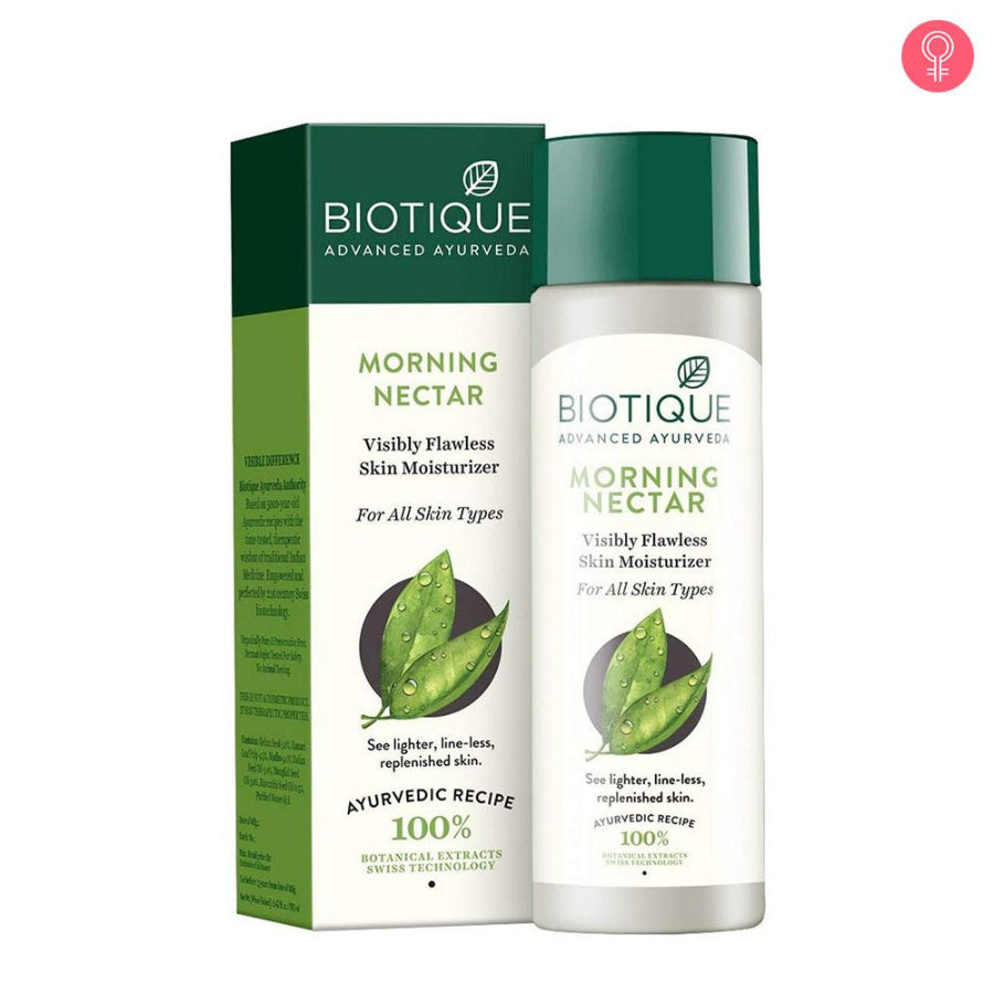 Biotique Advanced Ayurveda Bio Morning Nectar Visibly Flawless Skin Moisturizer, 120 ml