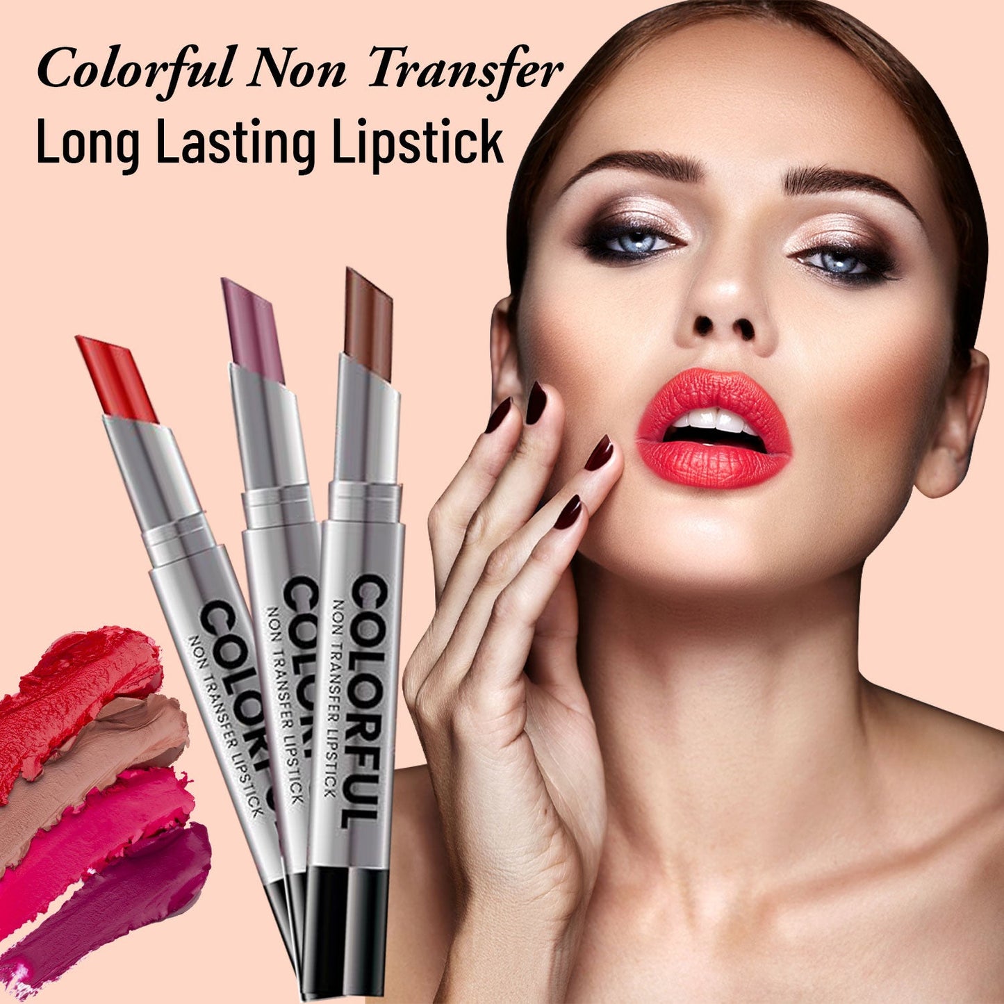 Colorful Non Transfer Lipstick, 2g