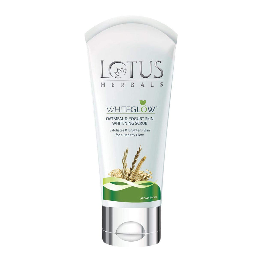 LOTUS White Glow Oatmeal & Yogurt Skin Whitening Scrub  (100 g)