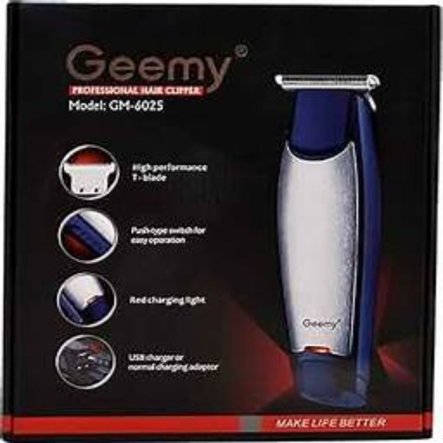 Geemy GM-6025 HAIR TRIMMER Trimmer 120 min Runtime 3 Length Settings  (Multicolor)