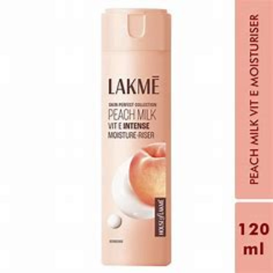 LAKMÉ Peach Milk Ceramide Lotion Moisturizer with SPF 24 & Hyaluronic for Intense Moisturizing & Skin Protection from UVA/B Rays|With Skin Conditioner| For Dry Skin, Normal Skin & Sensitive Skin 120ml