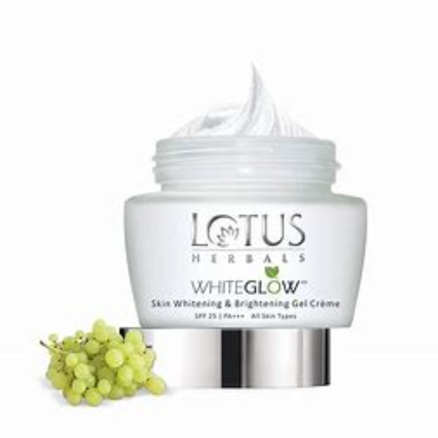 Lotus Herbals White Glow Skin Whitening & Brightening Gel Creme SPF 25 PA+++ 60g