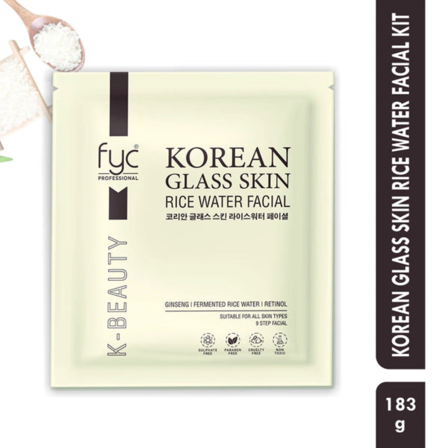 Korean Glass Skin Rice Water Facial Kit 9 Steps