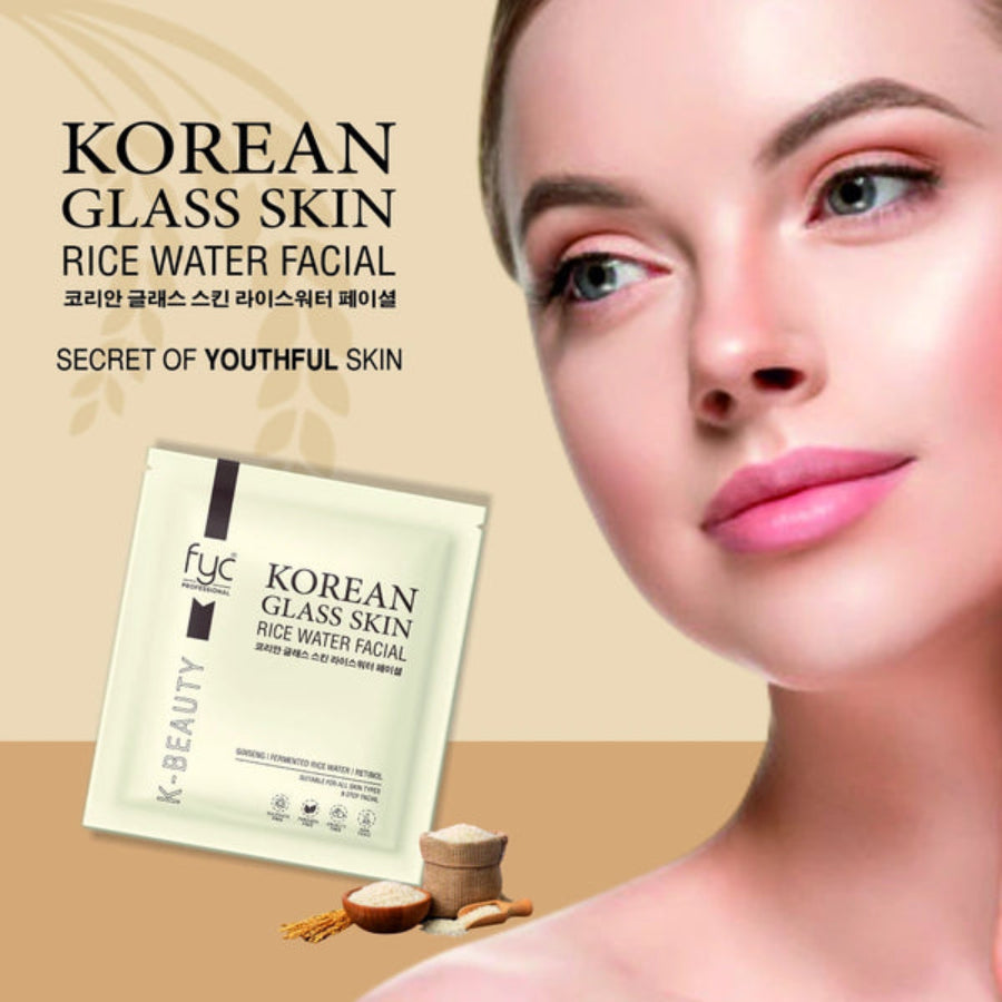 Korean Glass Skin Rice Water Facial Kit 9 Steps