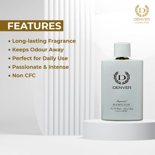 Denver Hamilton Imperial Eau De Parfum - Long-Lasting Fragrance, 100 ml