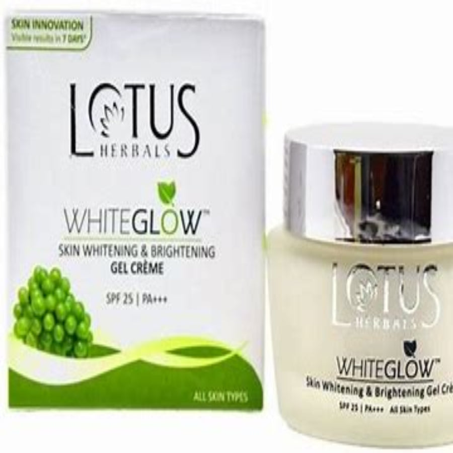Lotus Herbals White Glow Skin Whitening & Brightening Gel Creme SPF 25 PA+++ 60g