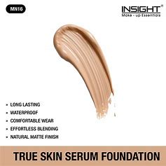 Insight Cosmetics True Skin Serum Foundation | Dewy Finish | High Coverage | Paraben Free
