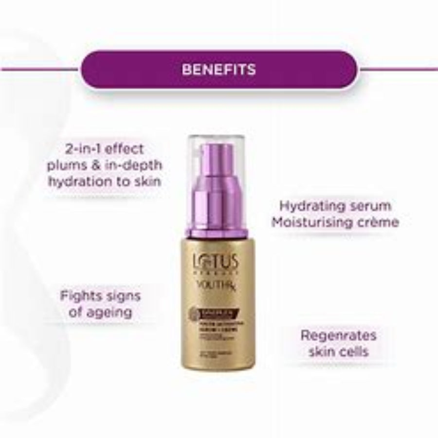 Lotus Herbals YouthRx GinePlex Youth Activating Serum + Creme 30ml
