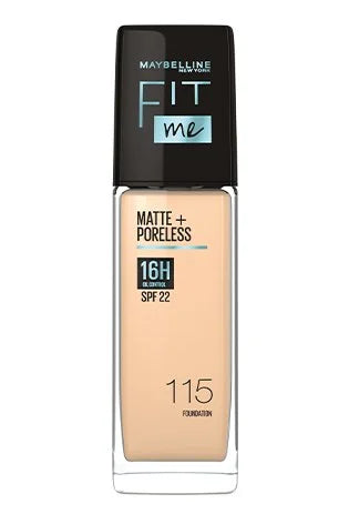 Maybelline New York Fit Me Matte+Poreless Liquid Foundation Medium Coverage For Oily Skin