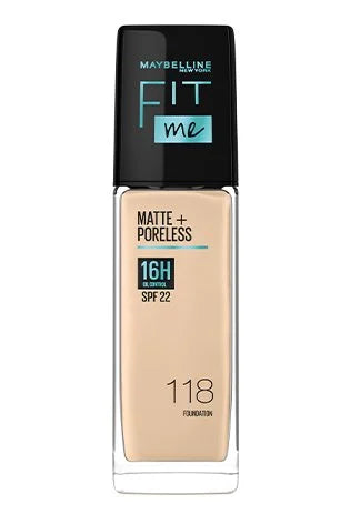 Maybelline New York Fit Me Matte+Poreless Liquid Foundation Medium Coverage For Oily Skin