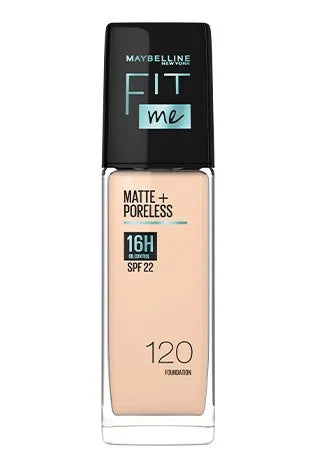 Maybelline New York Fit Me Matte+Poreless Liquid Foundation Medium Coverage For Oily Skin