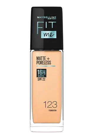 Maybelline New York Fit Me Matte+Poreless Liquid Foundation Medium Coverage For Oily Skin