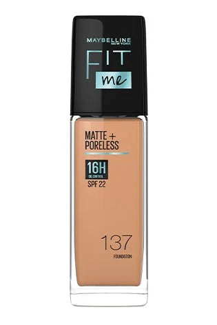 Maybelline New York Fit Me Matte+Poreless Liquid Foundation Medium Coverage For Oily Skin