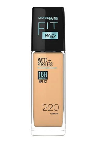Maybelline New York Fit Me Matte+Poreless Liquid Foundation Medium Coverage For Oily Skin