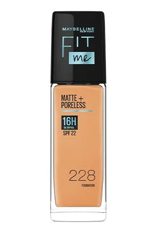 Maybelline New York Fit Me Matte+Poreless Liquid Foundation Medium Coverage For Oily Skin
