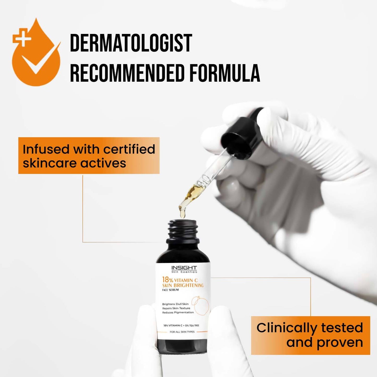 Insight Cosmetics 18% Vitamin C Skin Brightening Face Serum