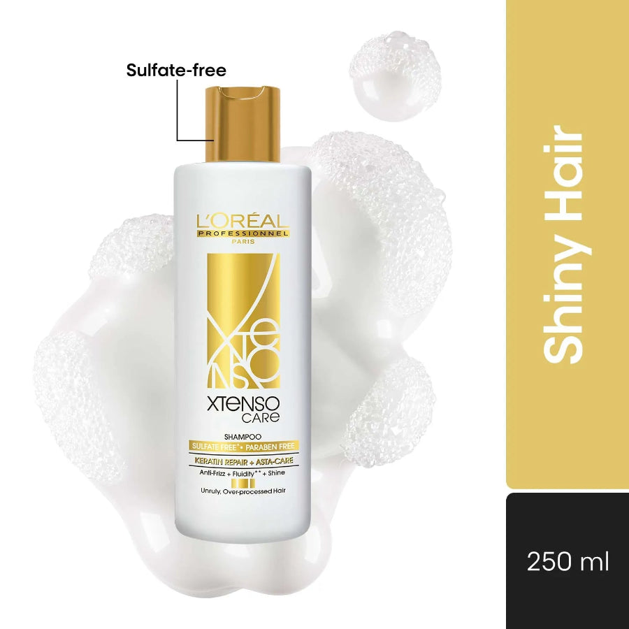 L’Oréal Professionnel Xtenso Care Sulfate-Free Shampoo for Frizz-Free & Shiny Hair - 250ml