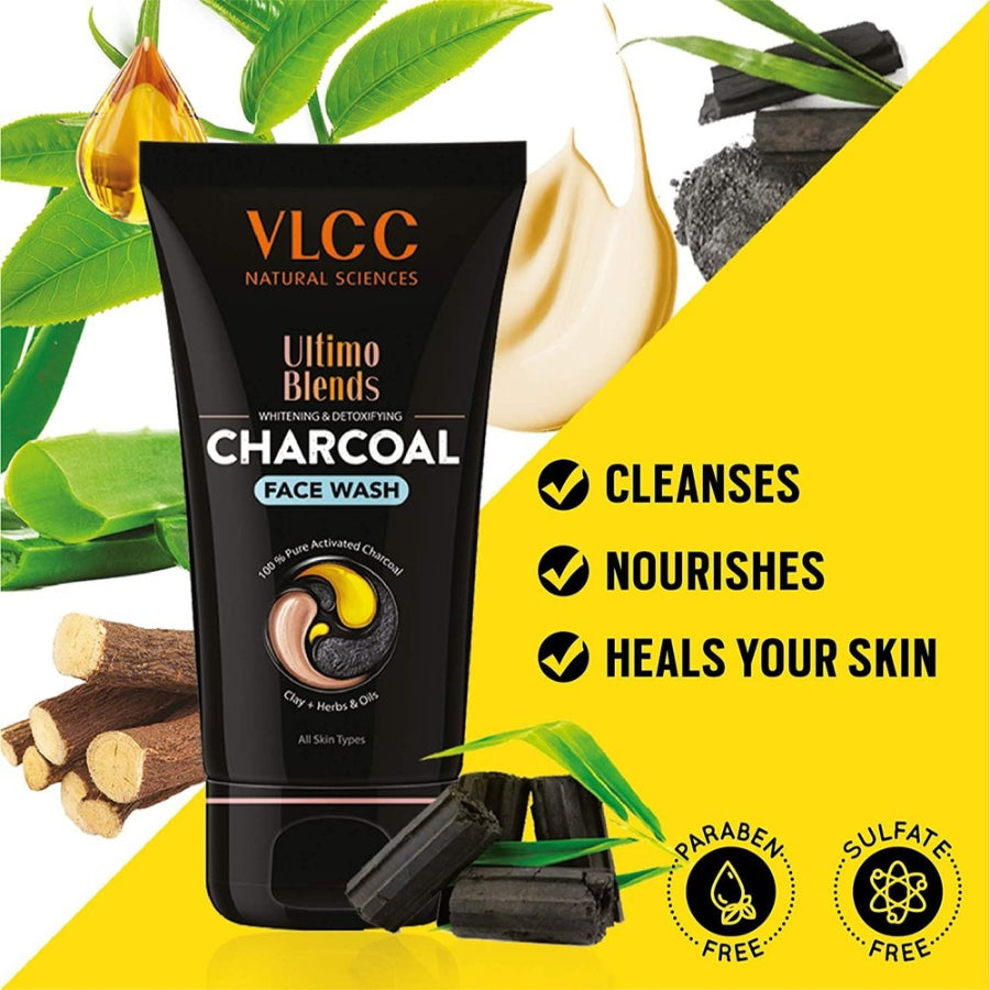 VLCC Ultimo Blends Charcoal Face Wash For Whitening & Detoxifying