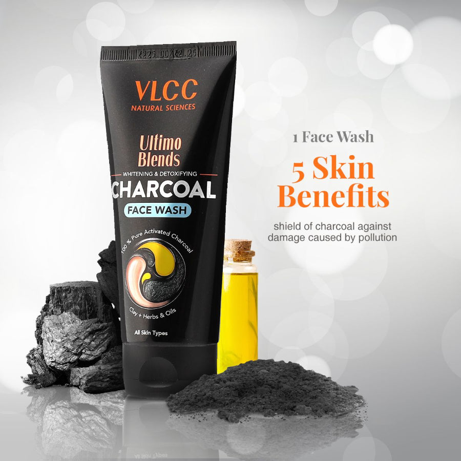 VLCC Ultimo Blends Charcoal Face Wash For Whitening & Detoxifying