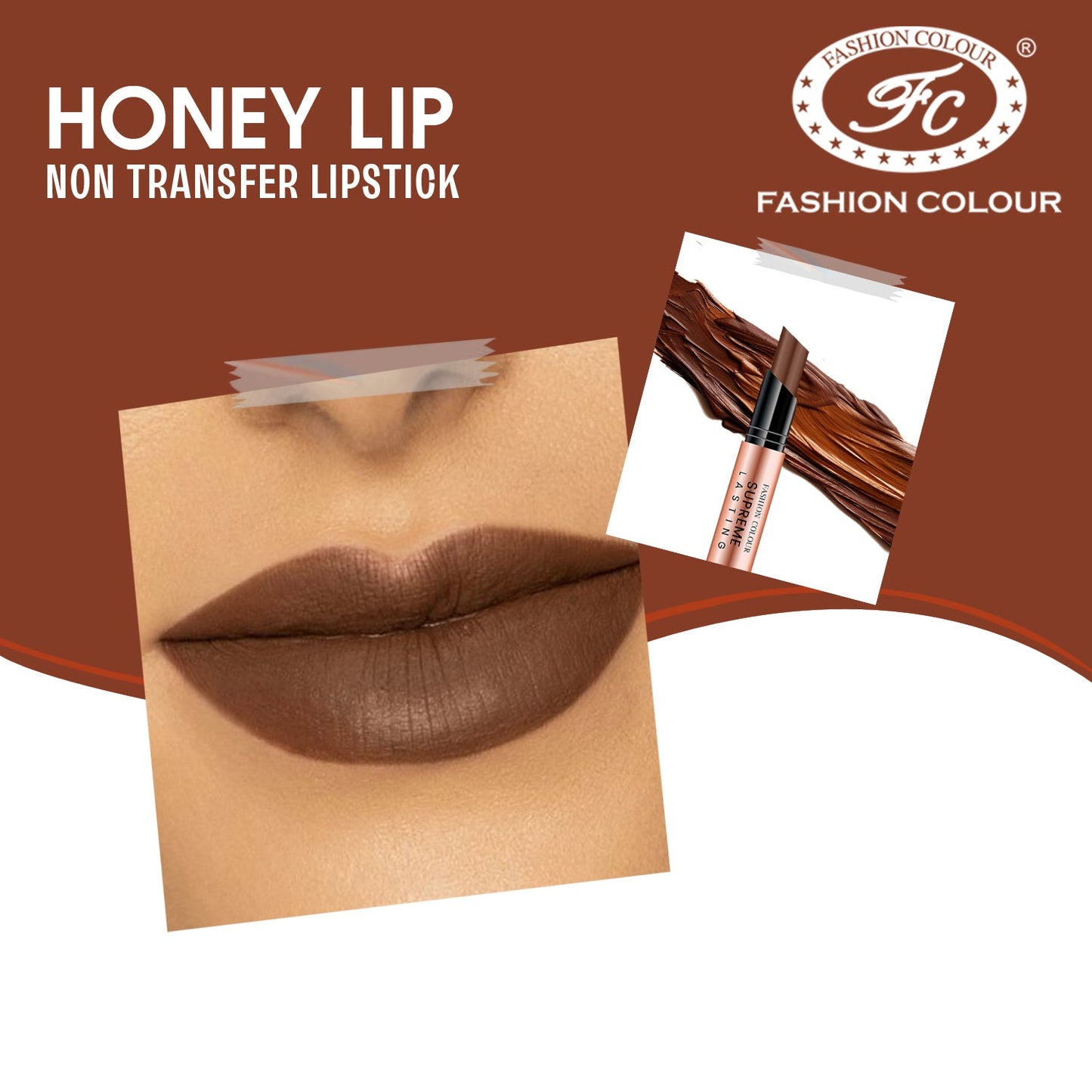 Supreme Lasting Honey Lip Non Transfer Lipstick | Available in 18 Shades |