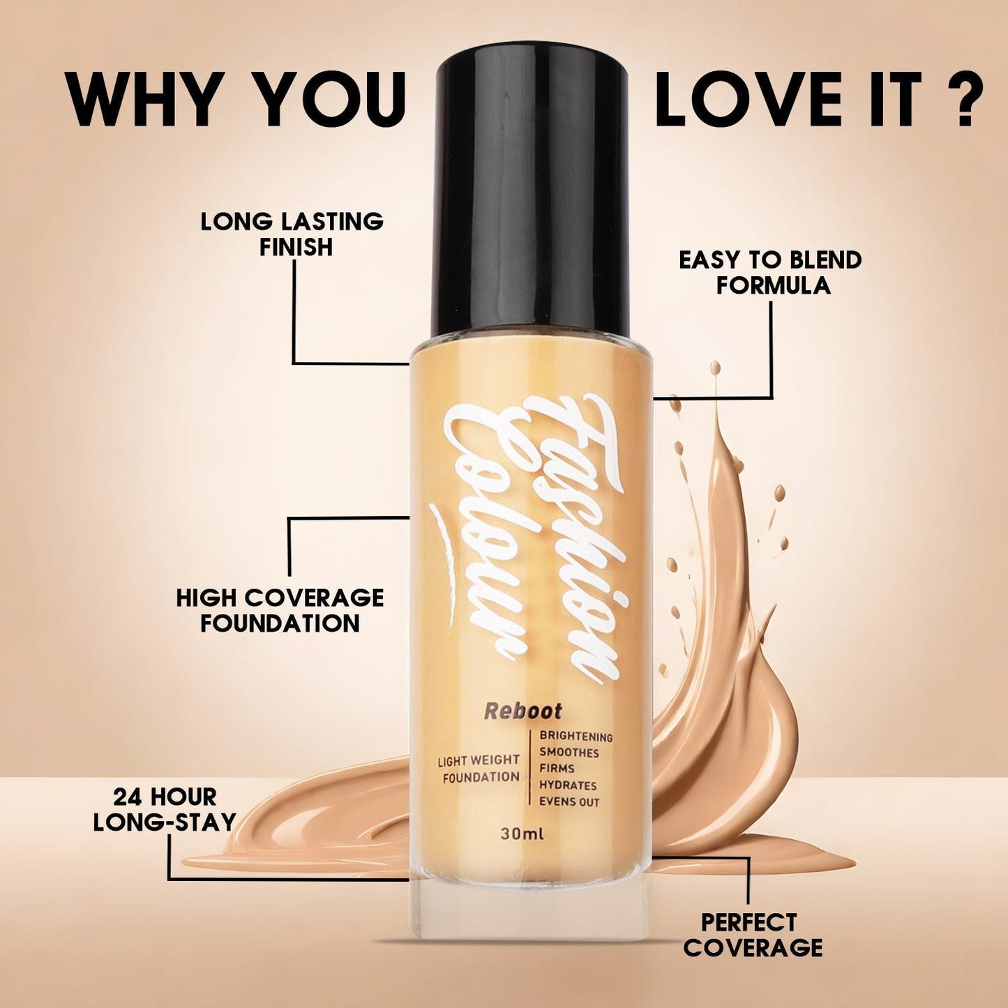 Light Weight Reboot Foundation, 30ml