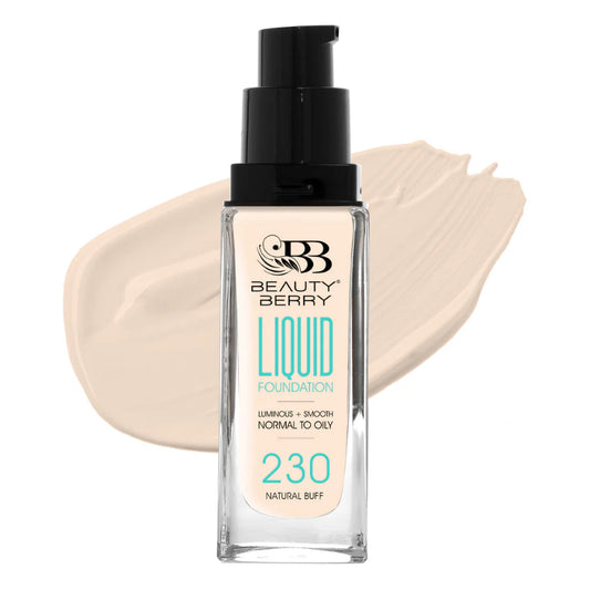 Beauty Berry Fit Me Liquid Foundation Smooth, Full Coverage Normal to Oily Skin Foundation  (310 Sun Beige, 33 ml)