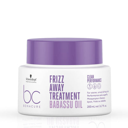 Schwarzkopf Professional Bonacure Frizz Away Treatment With Babassu Oil - 200 Ml, Fresh, 1 Count