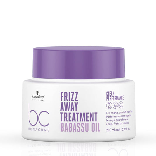 Schwarzkopf Professional Bonacure Frizz Away Treatment With Babassu Oil - 200 Ml, Fresh, 1 Count