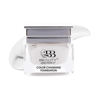 Beauty Berry Color Changing Foundation | Flawless Color Changing Foundation with Satin Finish, Makeup Base Moisturizing, Long Lasting Waterproof Foundation for Face Makeup