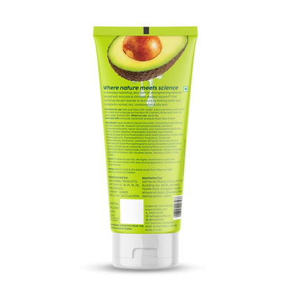 PLIX - THE PLANT FIX Avocado Ceramide Moisture Rush Juicy Cleanser (100 ml) | Ceramide Face Wash| Nourishes and Hydrates Skin | Gentle Cleanser for Sensitive Skin | For Men & Women