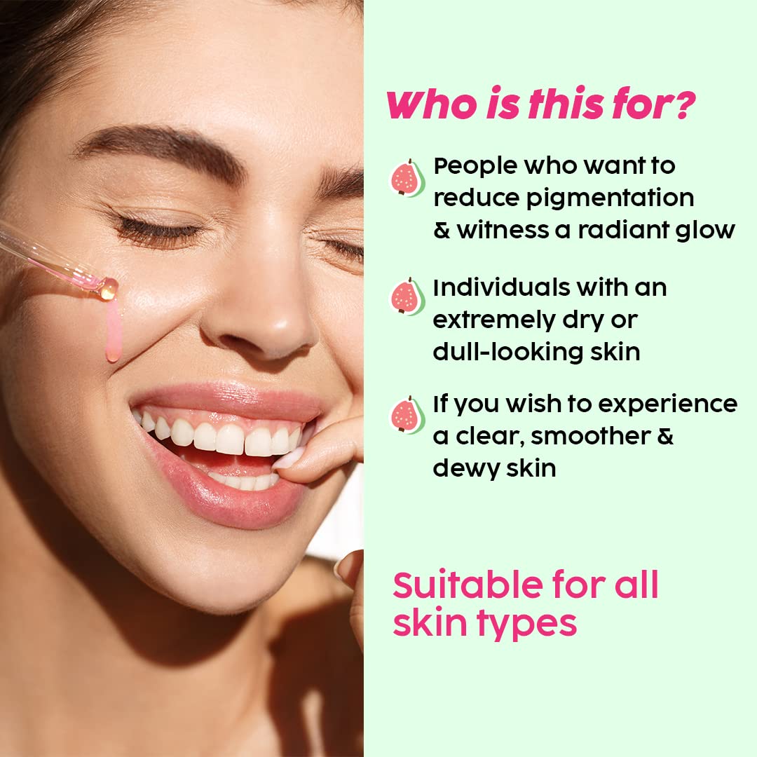 The Plant Fix Plix 10% Vitamin C Face Serum (20ml) for Skin Brightening & Even toned complexion with Guava Extract, Hyaluronic acid & Pentavitin, for Women & Men | All Skin Types