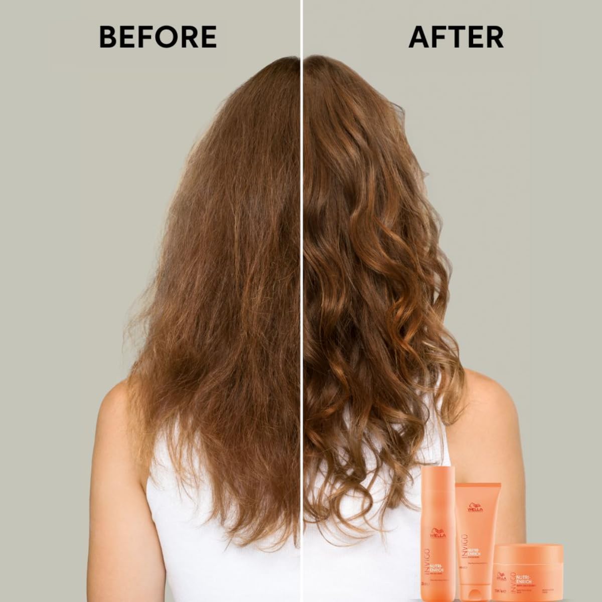 Wella Professionals Invigo Nutri-Enrich Conditioner | Deep Conditioning for Dry, Frizzy & Damaged Hair | 200 ml | With Goji Berry & Vitamin E