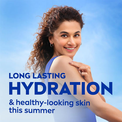 NIVEA Aloe Hydration Body Lotion 600 ml | 48 H Moisturization | Refreshing Hydration | Non Sticky Feel | With Goodness of Aloe Vera For Instant Hydration In Summer | For Men & Women