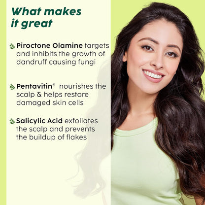 The Plant Fix Plix Neem Anti-Dandruff Advanced Shampoo | Piractone Olamine & Pentavitin Paraben & Sulphate Free | For Men & Women | 200ml